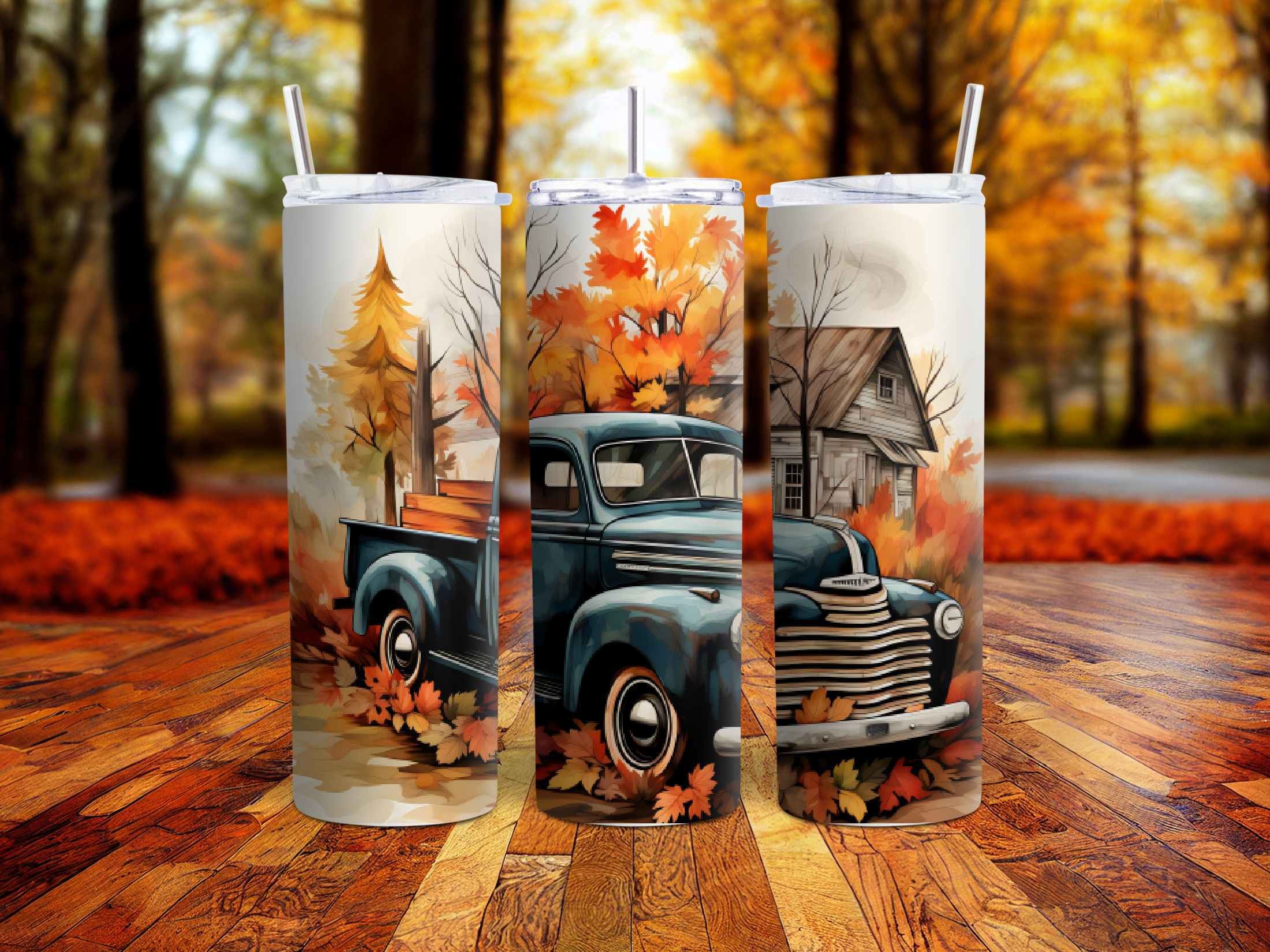 Fall Truck 20oz Tumbler