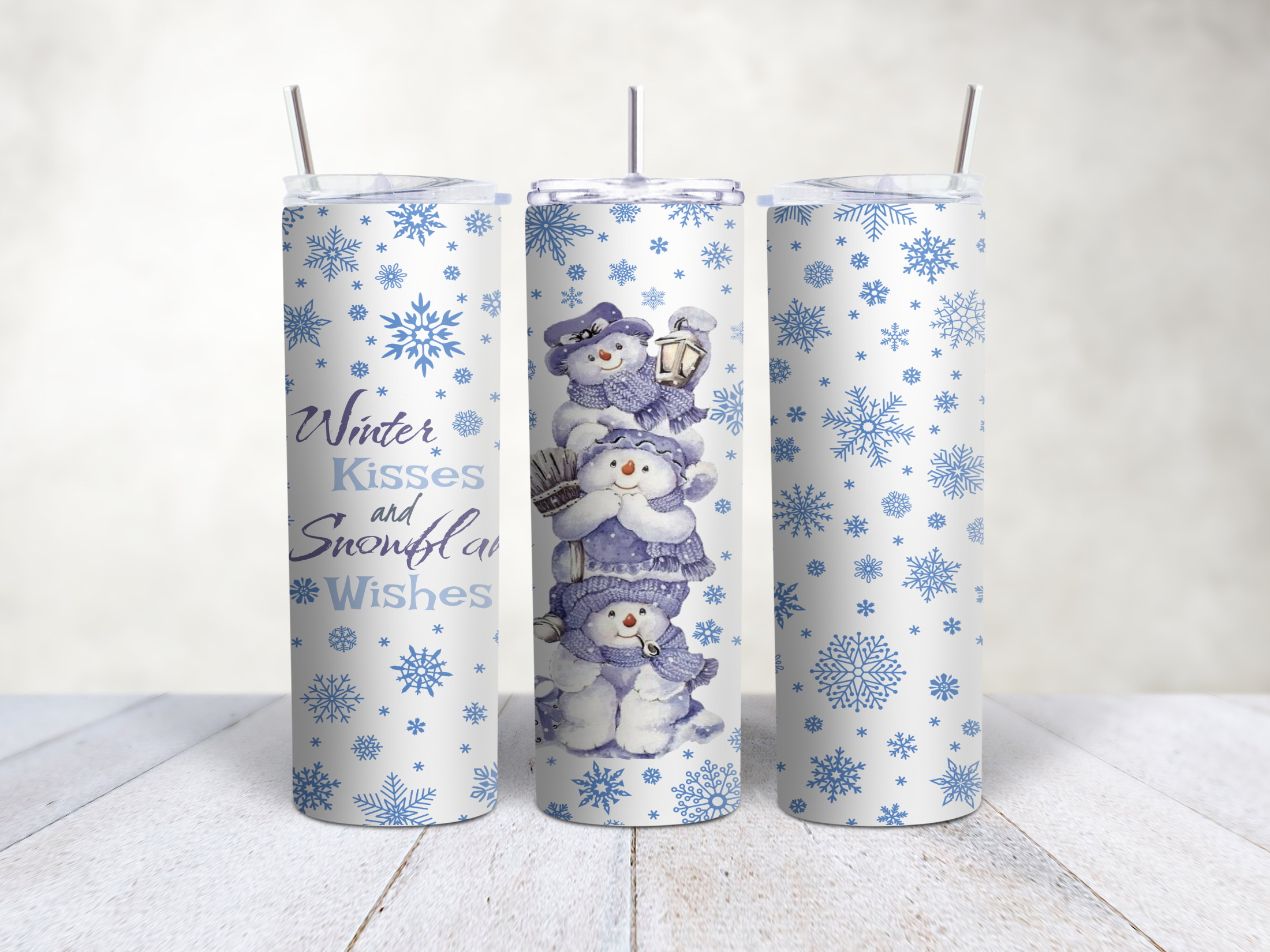 Snowmen Winter Wishes Tumbler