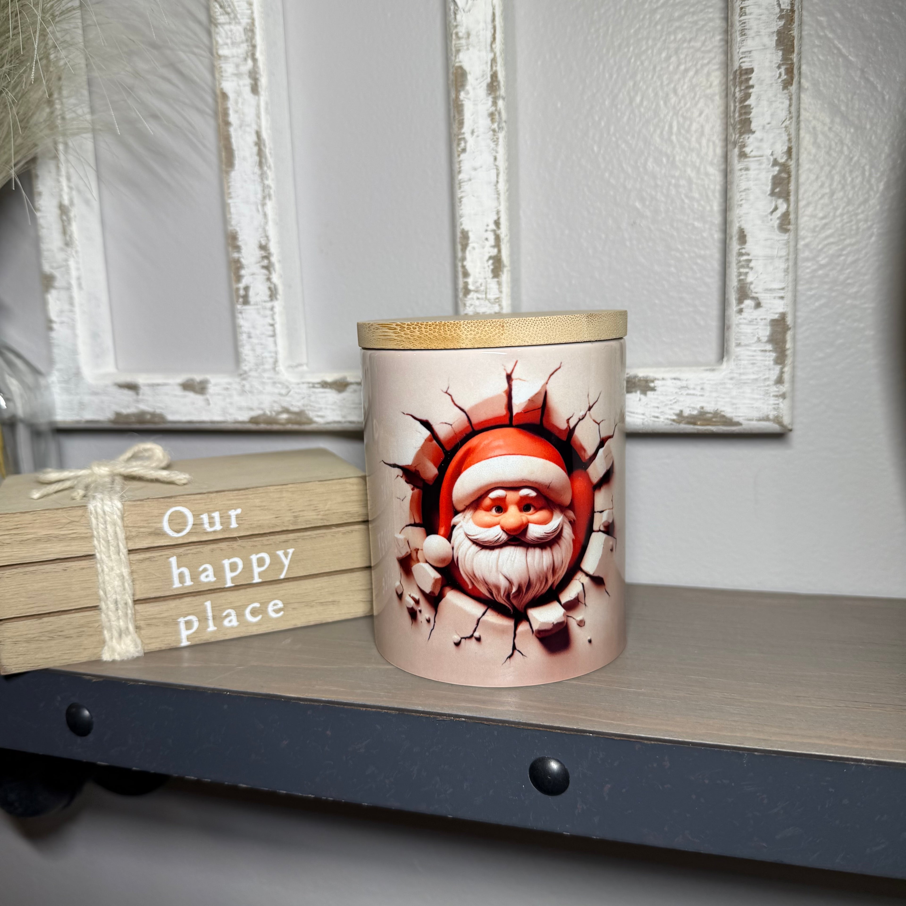 Santa Breaking Out of the Cup