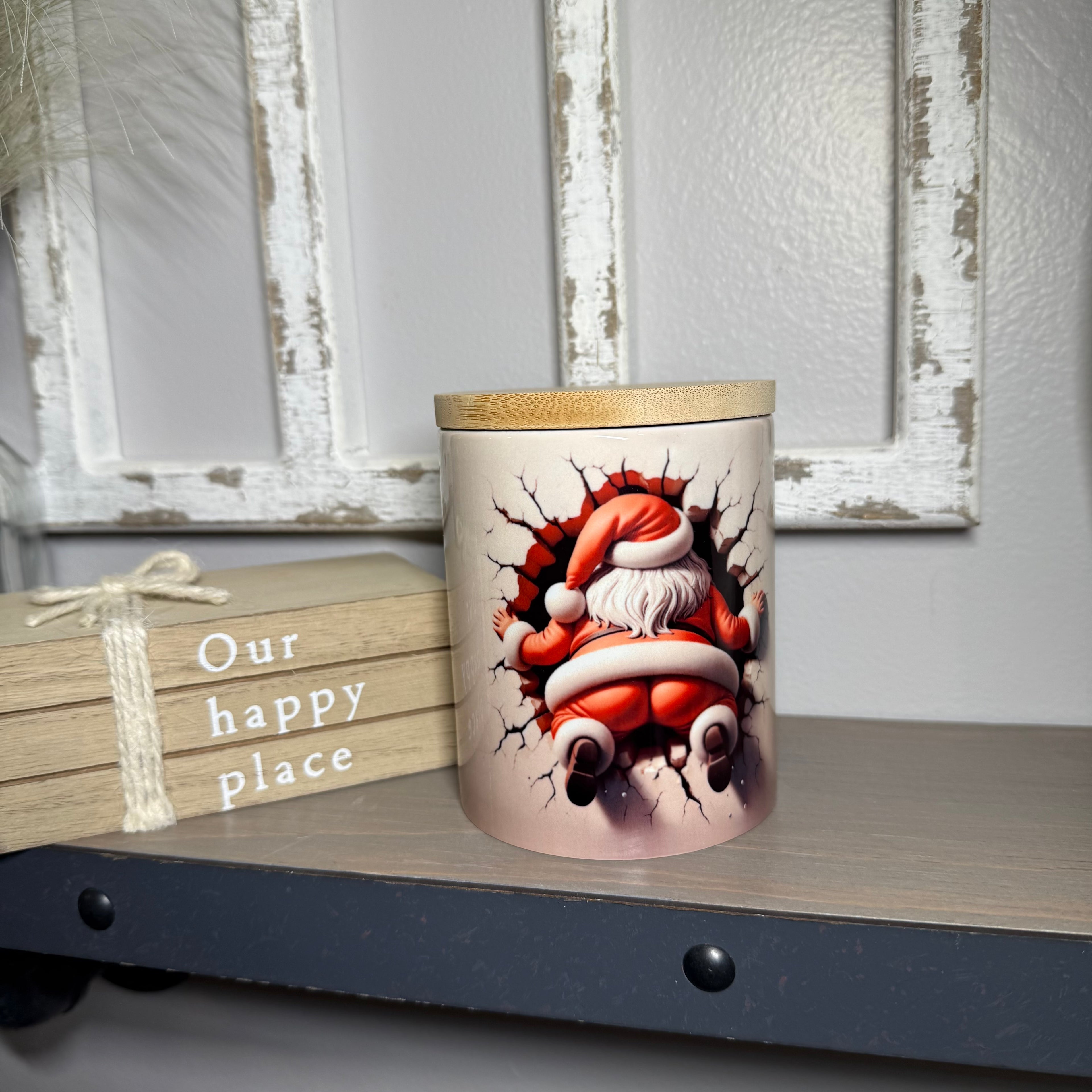 Santa Breaking Out of the Cup
