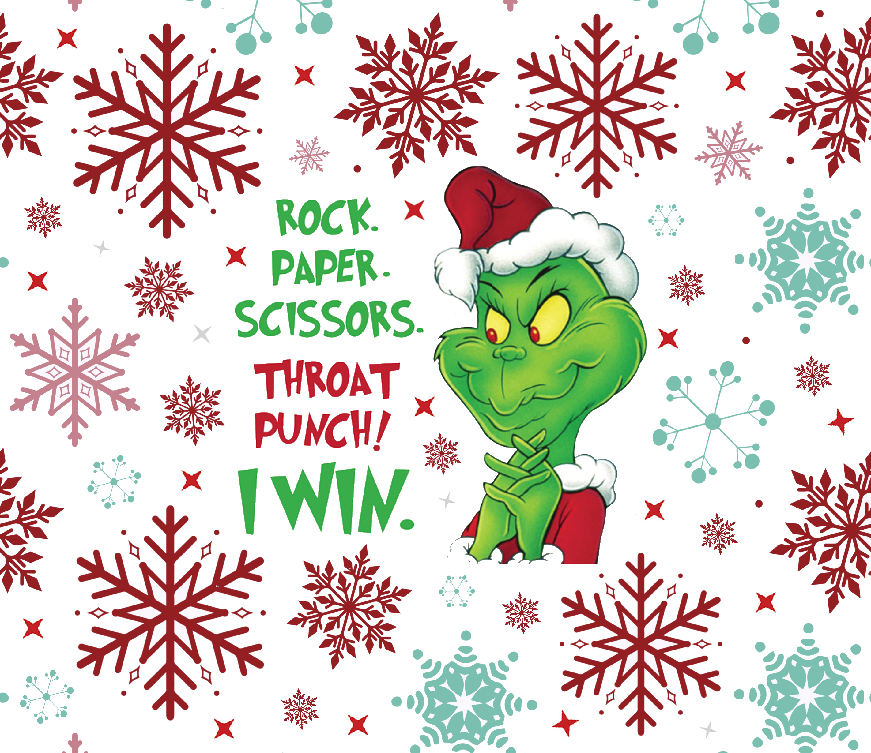 Grinch Throat Punch Tumbler