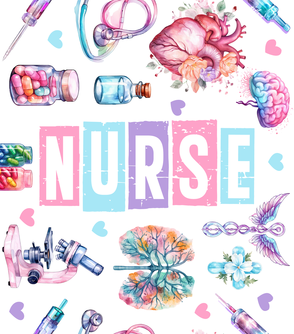 Block Letter Nurse Tumbler