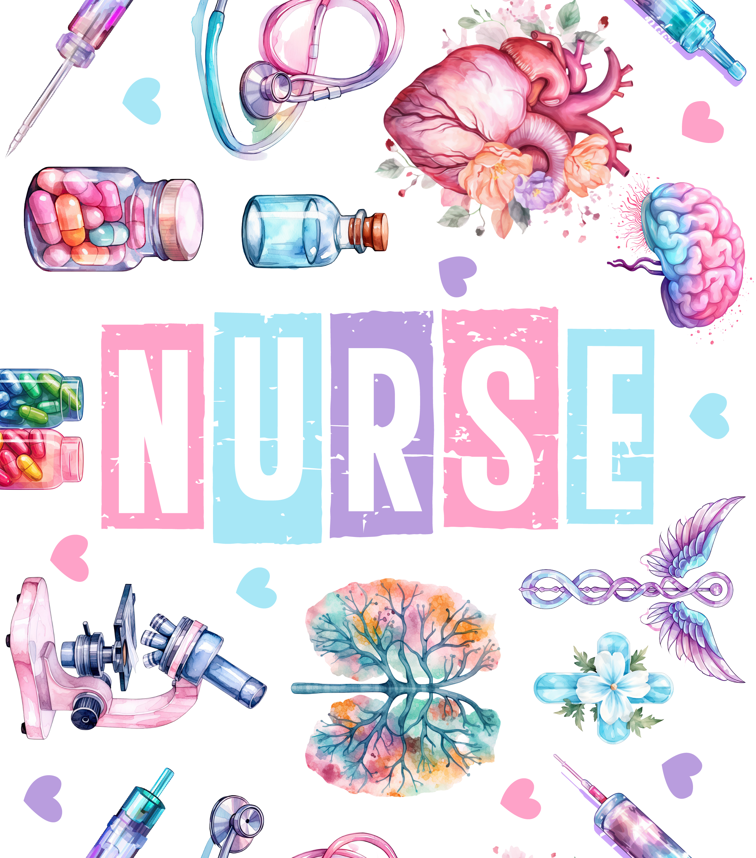 Block Letter Nurse Tumbler