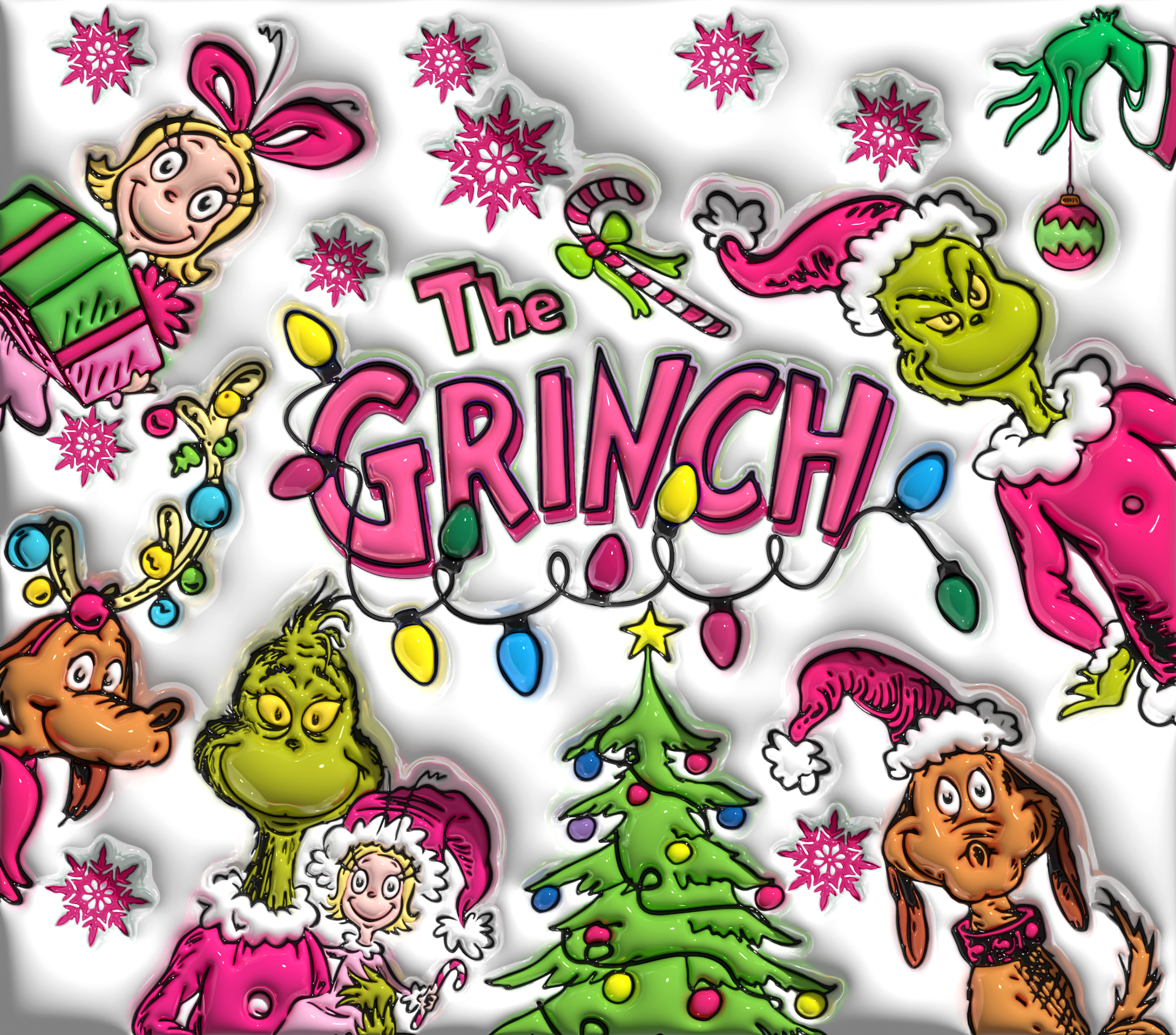 Grinch and Friends Pink Tumbler