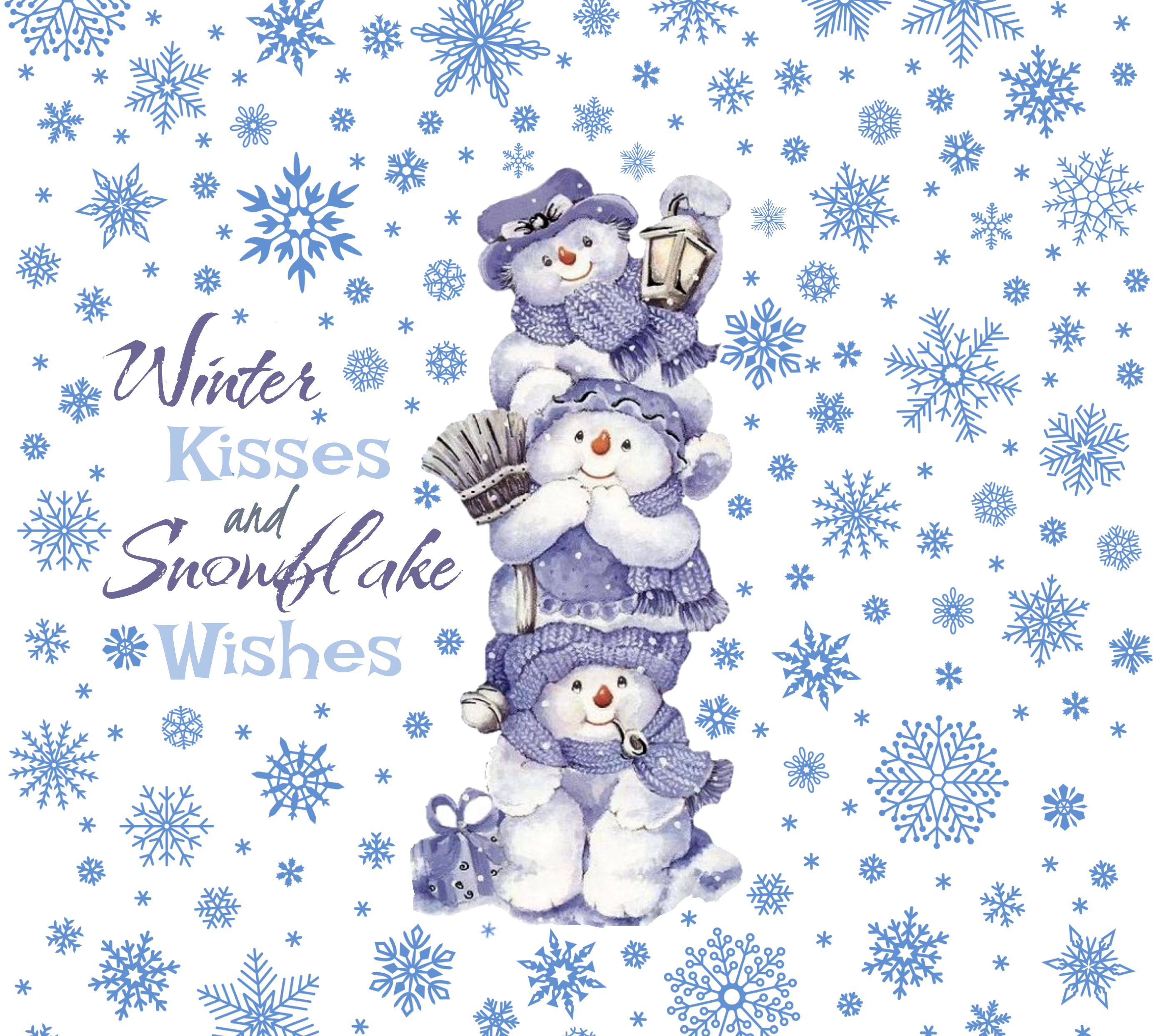 Snowmen Winter Wishes Tumbler
