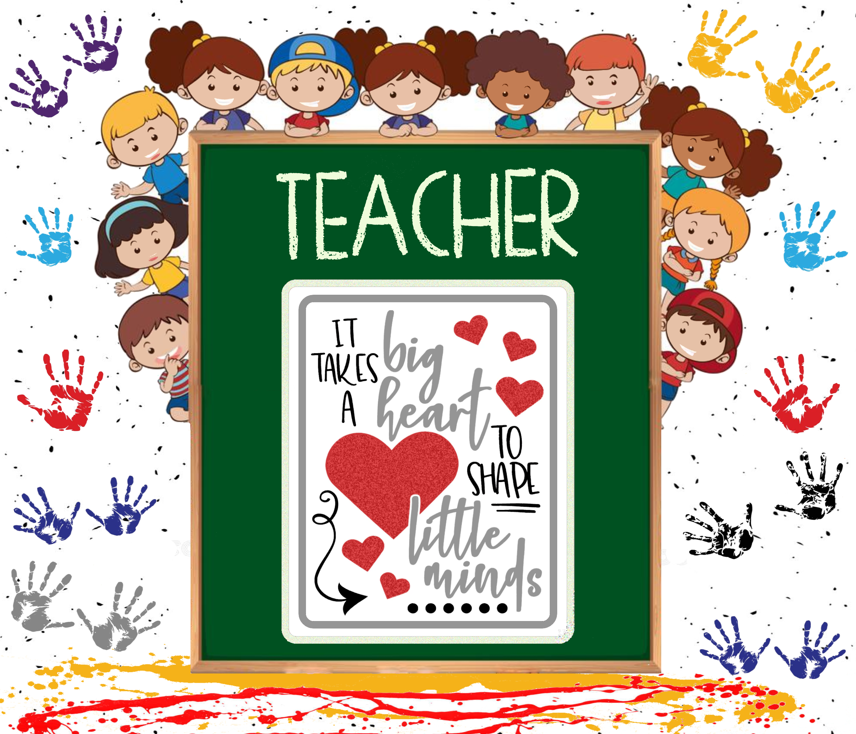 Teacher Big Heart Tumbler